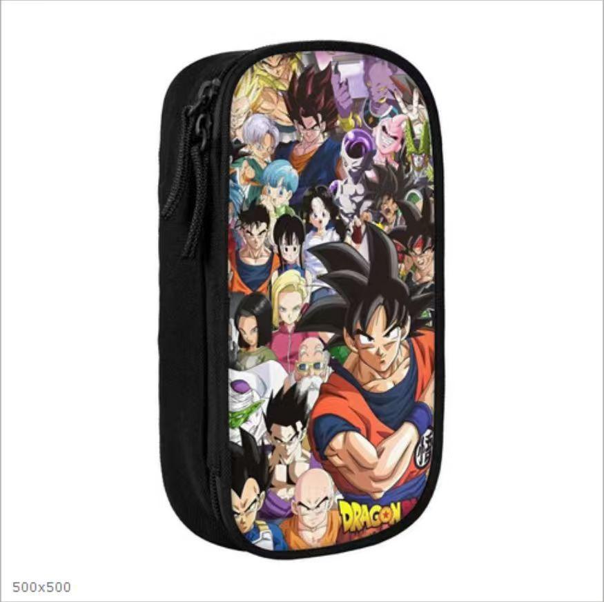 Dragonball Single-Layer Pencil Case Vertical Square Children'S Stationery Case Polyester Pencil Case
