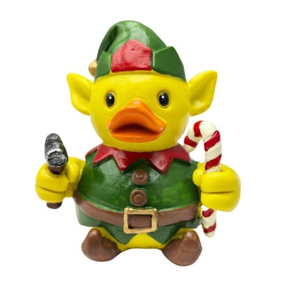 Christmas Ornament Santa Claus Deer Snowman Duck Shape Resin Figure Holiday Theme Festive Decoration