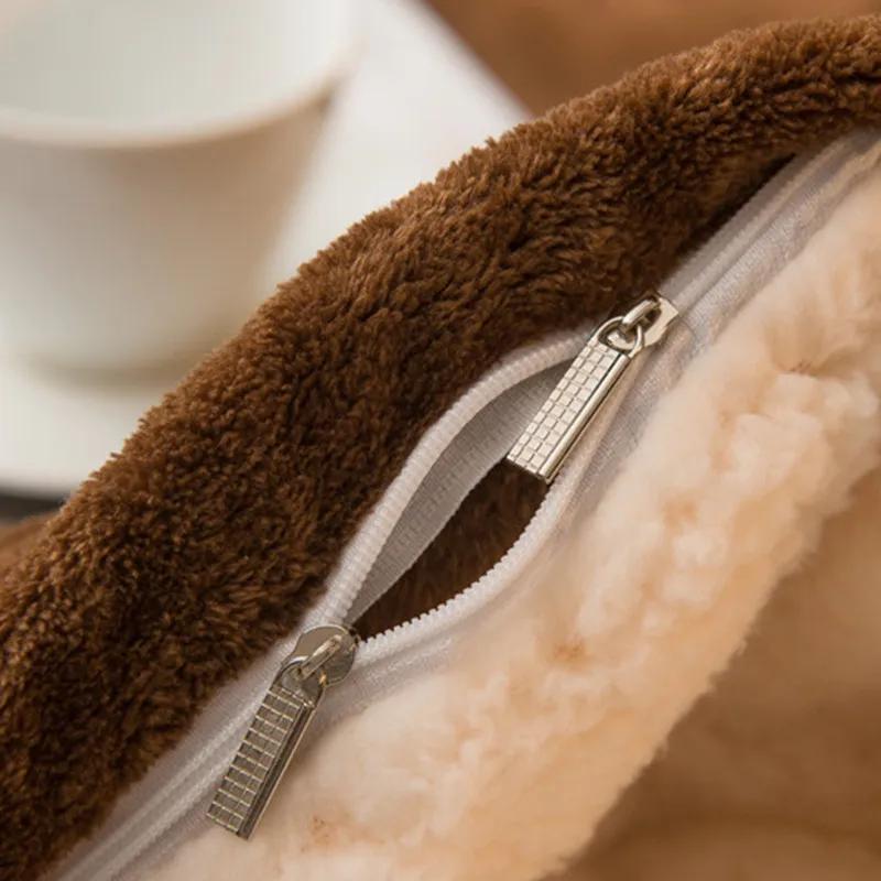 Wool Throw Blanket Keep Warm Winter Bed Blankets Double Sided Queen Duvet Cover Camping Double Bed Cover Bedspread On the Bed