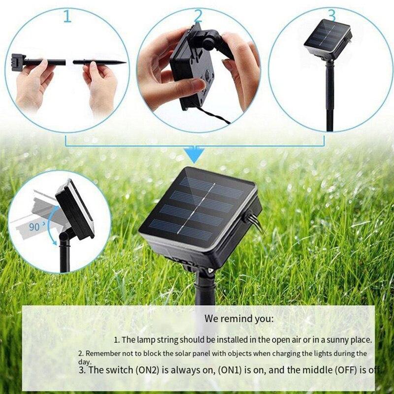 5-meter String Solar Fairy Tale Light, Warm and Waterproof Outdoor Garden, Courtyard Wedding Decoration, Christmas Light, Holiday Landscape Light