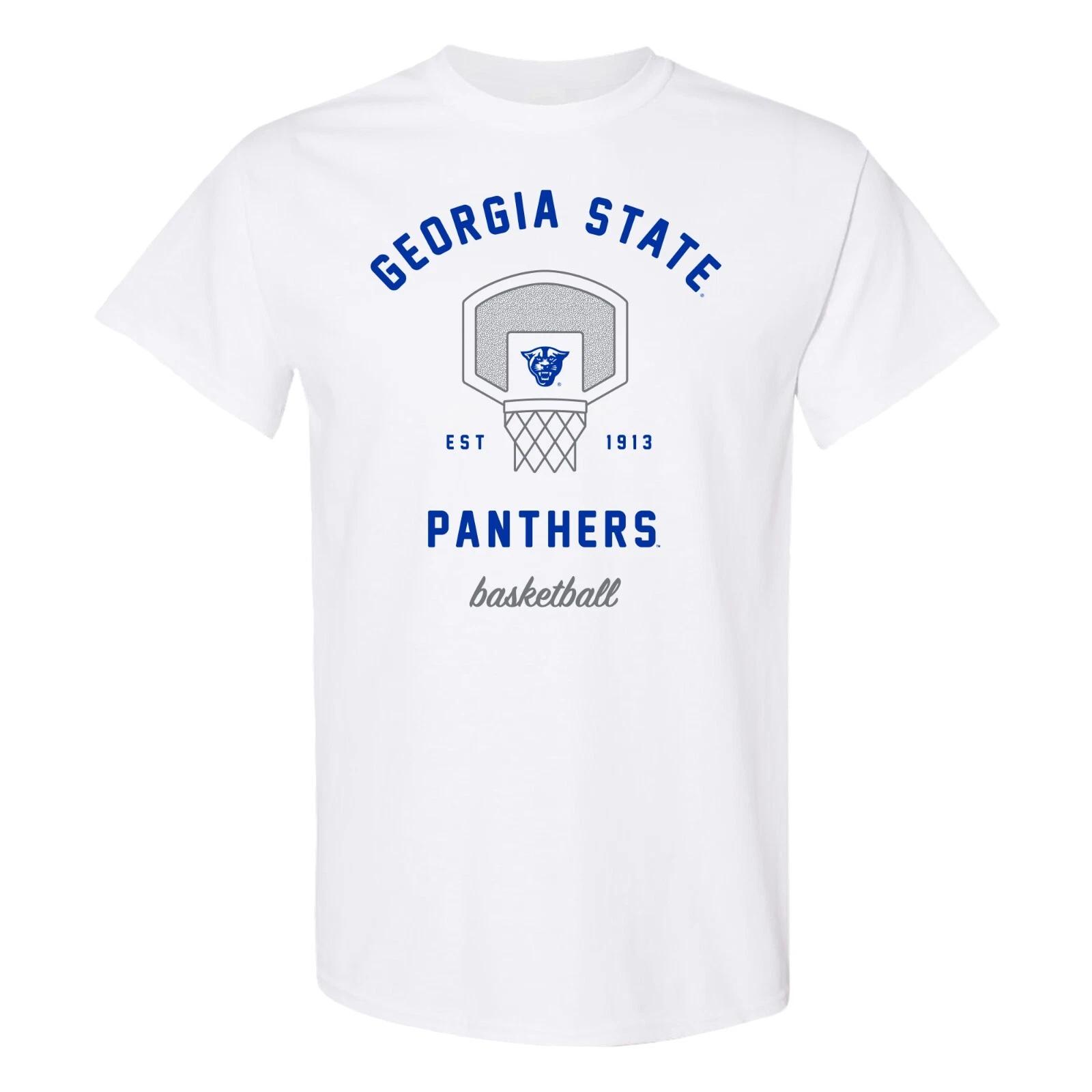Georgia State University Panthers Basketball Net T Shirt - White M