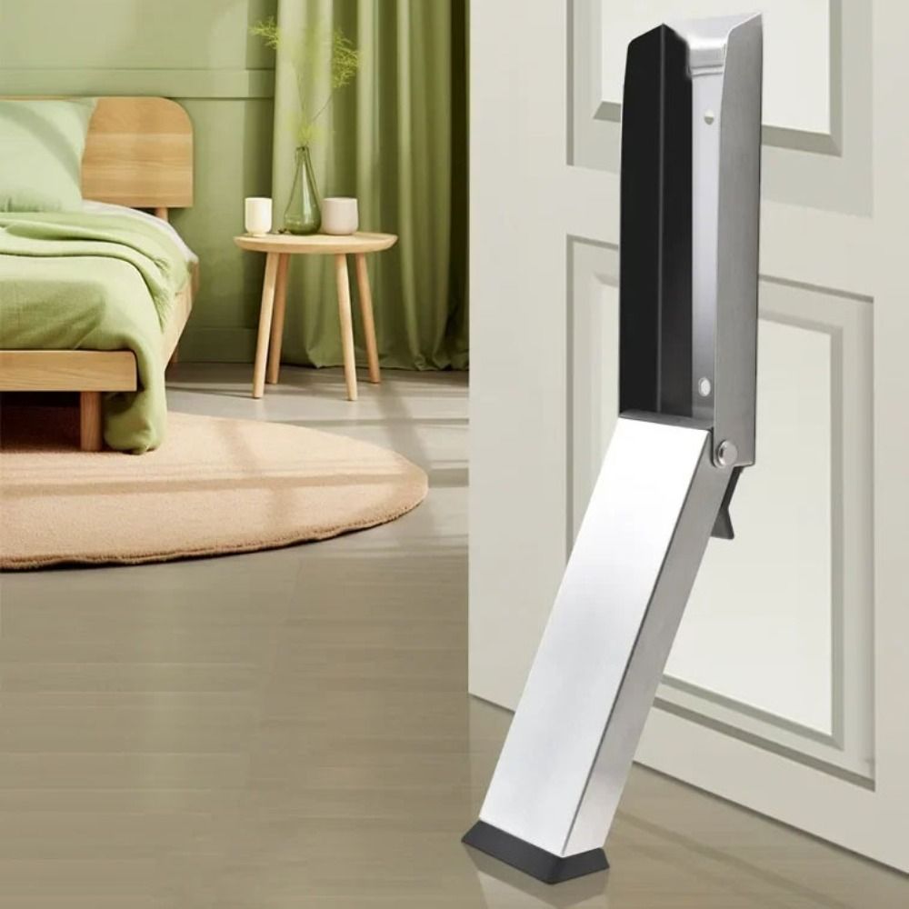 Self Adhesive Flip Door Stopper Kick Down Door Stop Folding Foot Pedal Door Positioner  Home