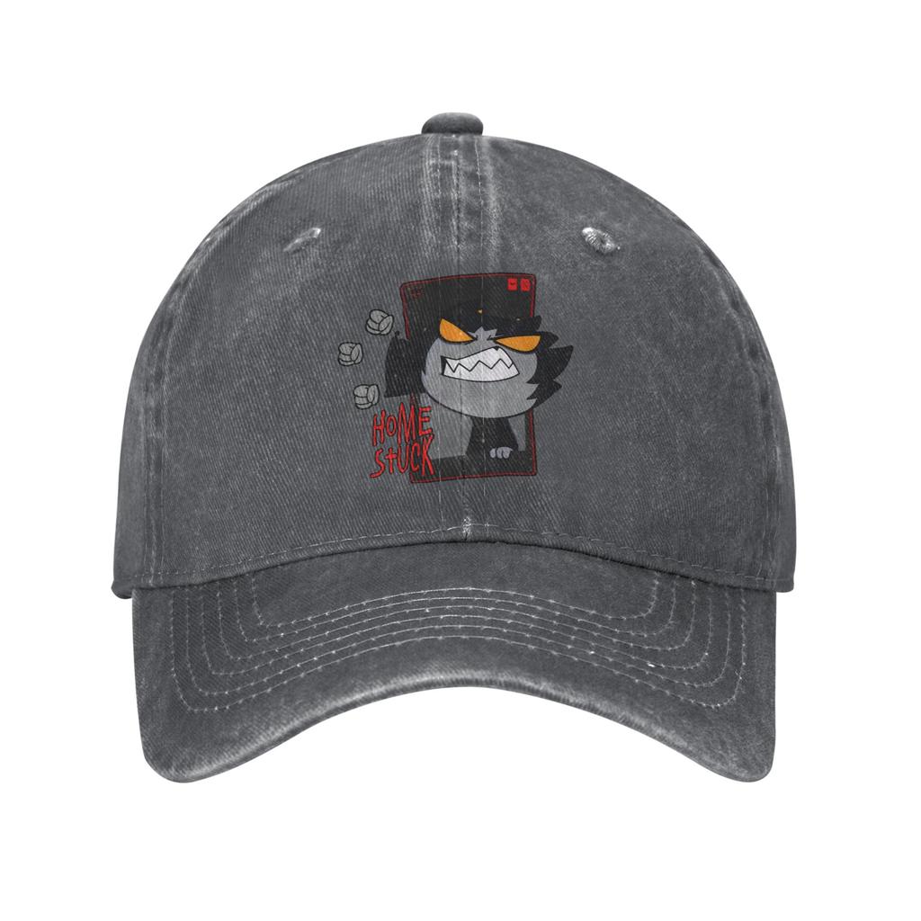 Karkat Vantas Anime Baseball Caps Fashion Distressed Washed Sun Cap Unisex Women Outdoor Summer Adjustable Fit Hats Cap