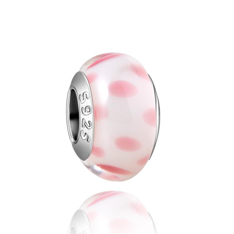 

Новинки Медный Шарм Цветок и Подвеска-Шарм Мурано Смешанных Цветов Подходит для Оригинального Браслета DIY Подарок Изготовление Ювелирных Изделий