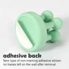 Storage Hook, Wall Mounted Shaver Holder, Toothbrush Holder, 6/1 Piece, Bathroom Non Flushing Silicone Hook, Shaver Holder