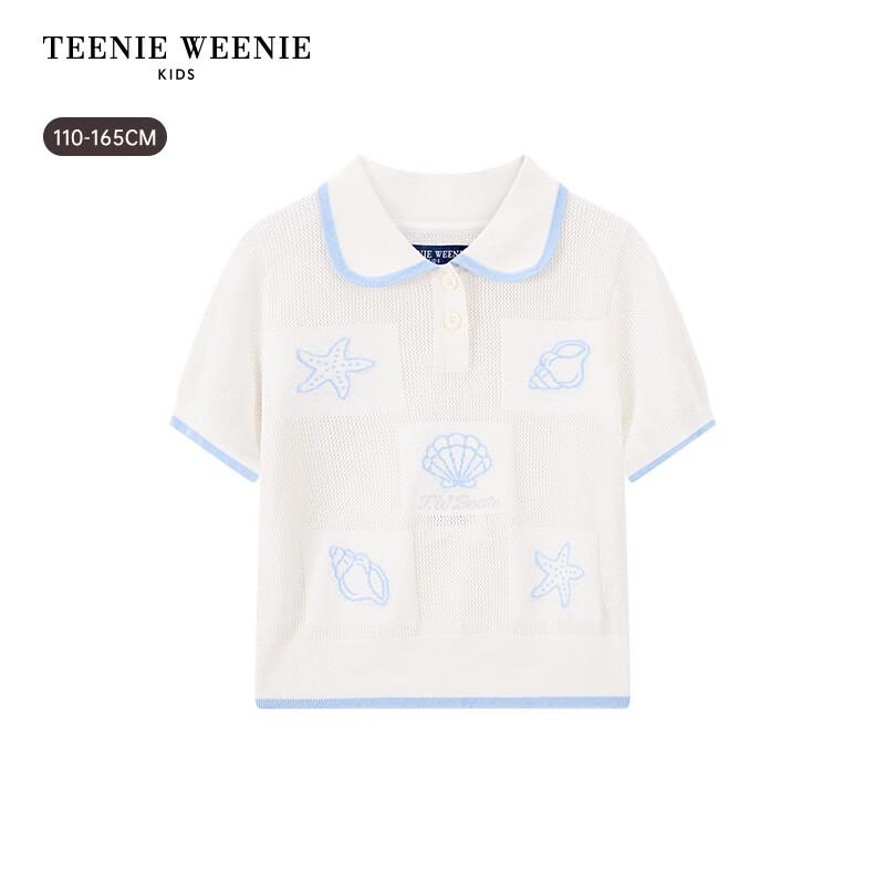 Teenie Weenie Kids Girl s Ocean-Themed Short-Sleeve Sweater 150
