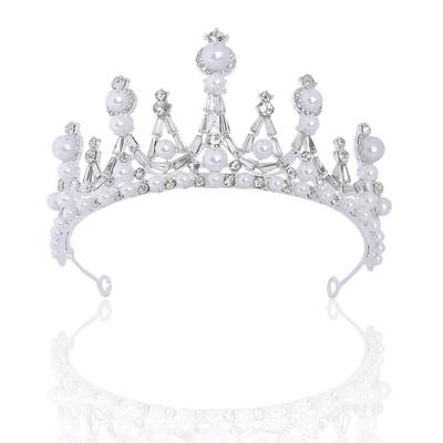 Bride's Crown  Pearl Rhinestone  Baroque Wedding Accessories Wedding Dress Hairband  Crown Headwear