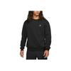 Jordan Logo Embroidered Print Pattern Fleece-Lined Crew Neck Sweatshirt Men Tops Black DN7957-010