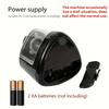 1pc Stylish Black Electric Pencil Sharpener with Auto-Stop & Auto-Exclude Broken Leads - Fast & Efficient Sharpening, Durable PP Construction