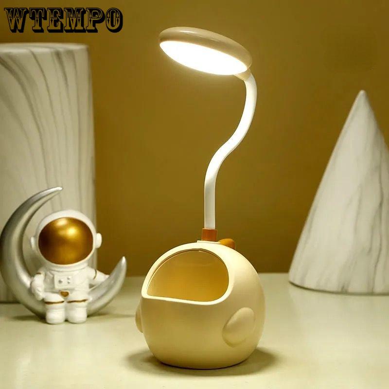 Eye Protection Desk Lamp Desk Student Dormitory Reading Night Light Led Bedroom Bedside Lamp USB Rechargeable Creative Desk Lamp