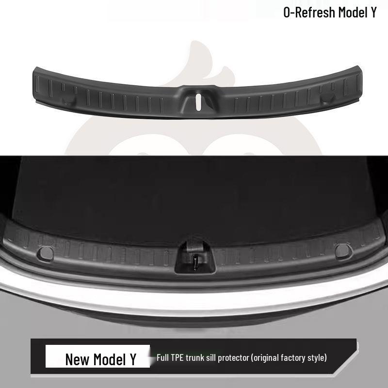 Tesla Model Y/3 Trunk Sill Strips - High-Quality Upgrade for Refreshed Models