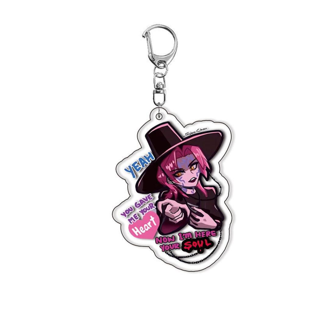 Girls Anime Pendant Keychain Holder Car Keychain Mobile Phone Bag Pendant Cute Kawaii