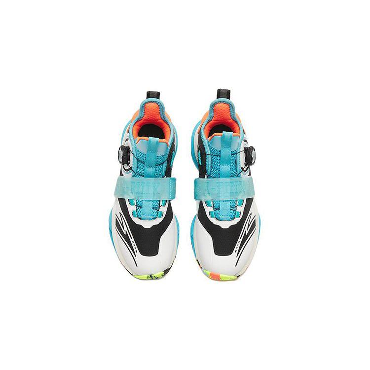 Anta Mesh Shock Absorbing Breathable Wear Resistant Non Slip Sports Casual Shoes Kids Sneakers White Black Blue 312241110-8