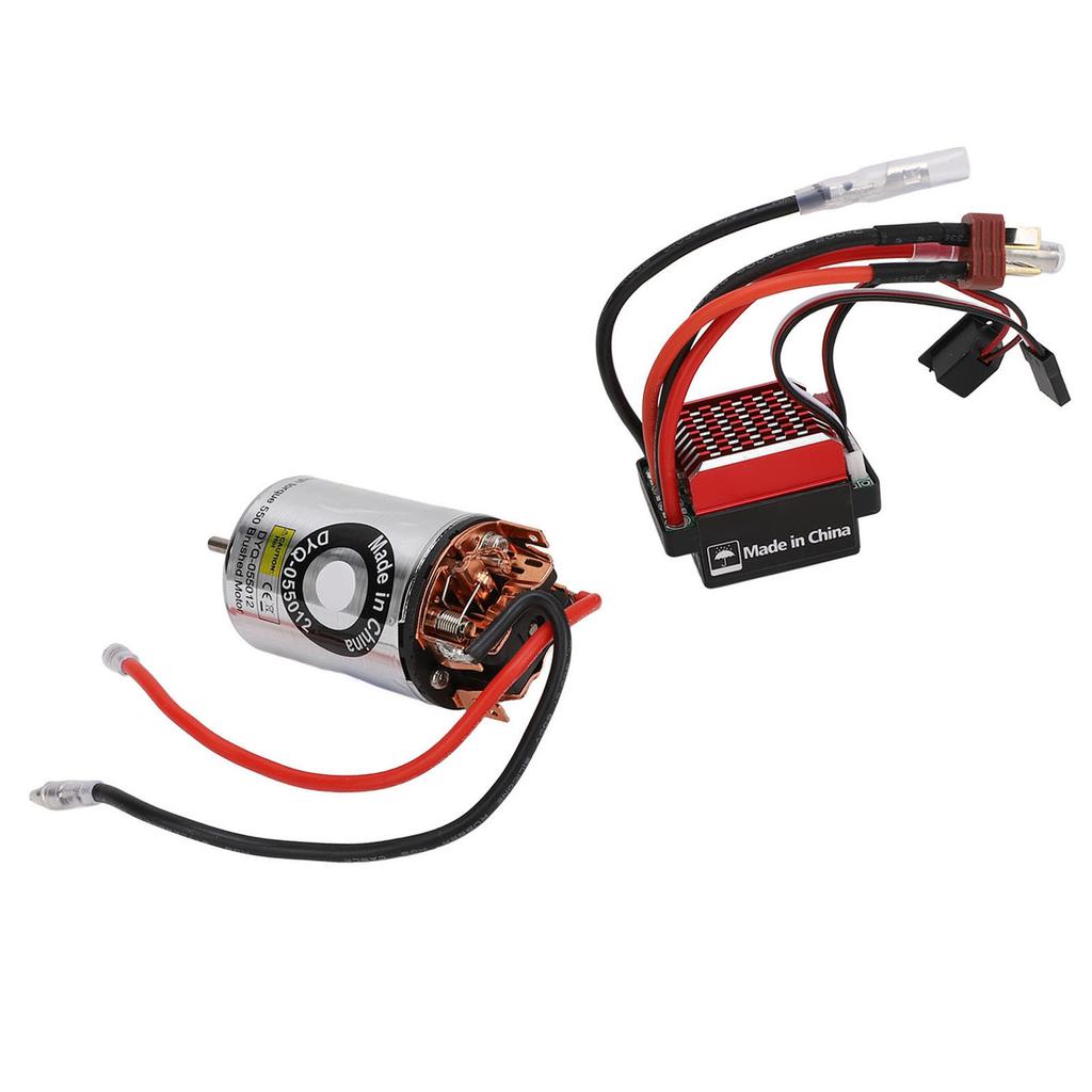 550 Brushed Motor Low Noise High Torsion High Anti Interference Bidirectional Bearing 60A Brushed with T Plug RC Car