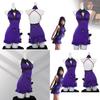 Elegant Fantasy Tifa Purple Dress Cosplay Outfit For Game Role Play In Polyester