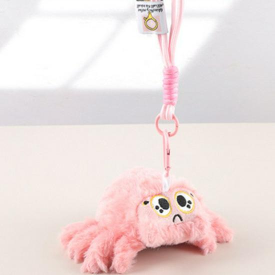 

Милый плюшевый кулон-паук, сумка через плечо и брелок-украшение / розовый
