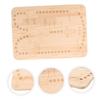 Bandeja Portátil para Manualidades con Cuentas Para Hacer Collares y Pulseras Con Ranuras Marcadas y Tabla de Madera Lisa