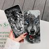 Wolf Lion Tiger Animal Case For Samsung Galaxy A55 A54 A52 A53 5G A15 A14 A13 A21S A23 51 A34 A35 A33 A32 Phone Case Clear Cover
