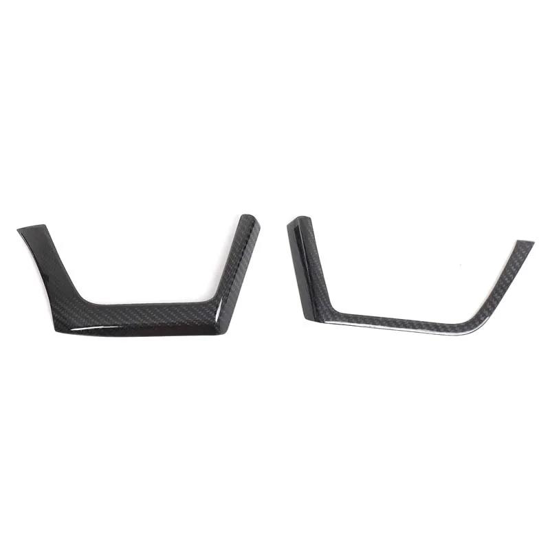 For BMW 3 4 Series F30 F32 2016- LHD Real carbon fiber Central control trument panel side air outlet frame sticker Real carbon fiber