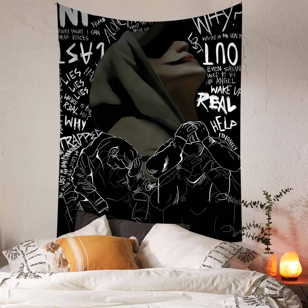 NF Rapper Printed Large Wall Tapestry Art Science Fiction Room Home Decor Decor Blanket