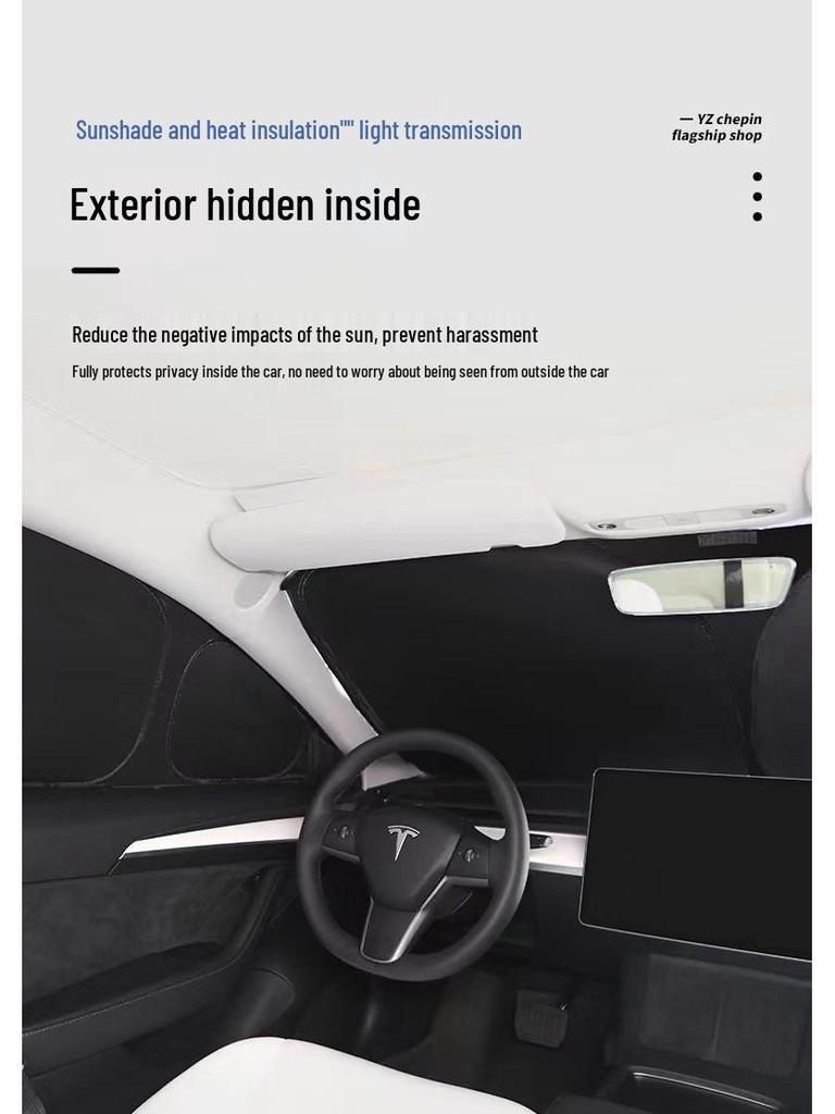 Tesla Model 3/Y Camping Sichtschutz & Fensterrollo Zubehör