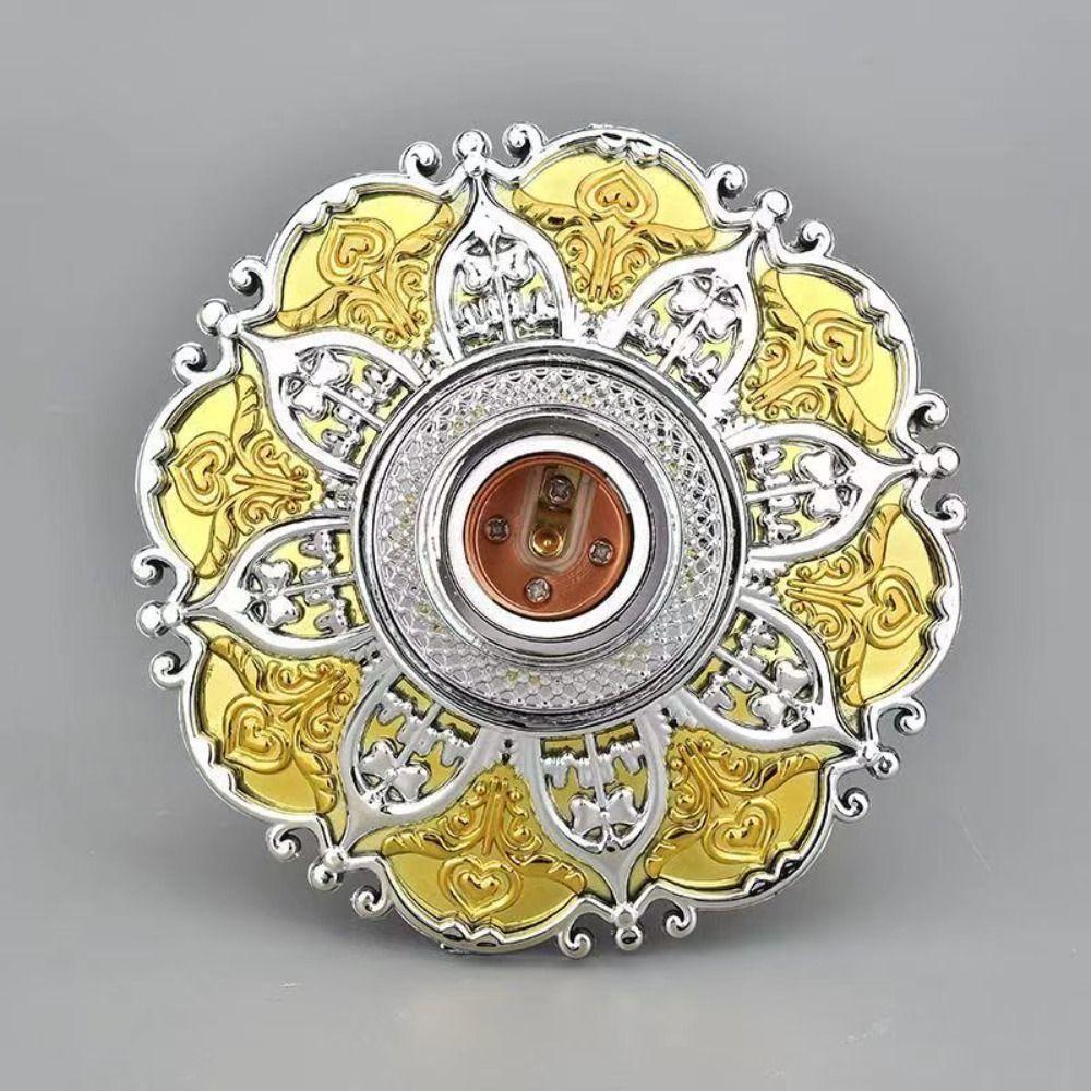 Goldene Basis E27 Lampenfassung Fest montierte Basis Lampenreparaturzubehör Leuchtenersatzteile Deckenaufhängung