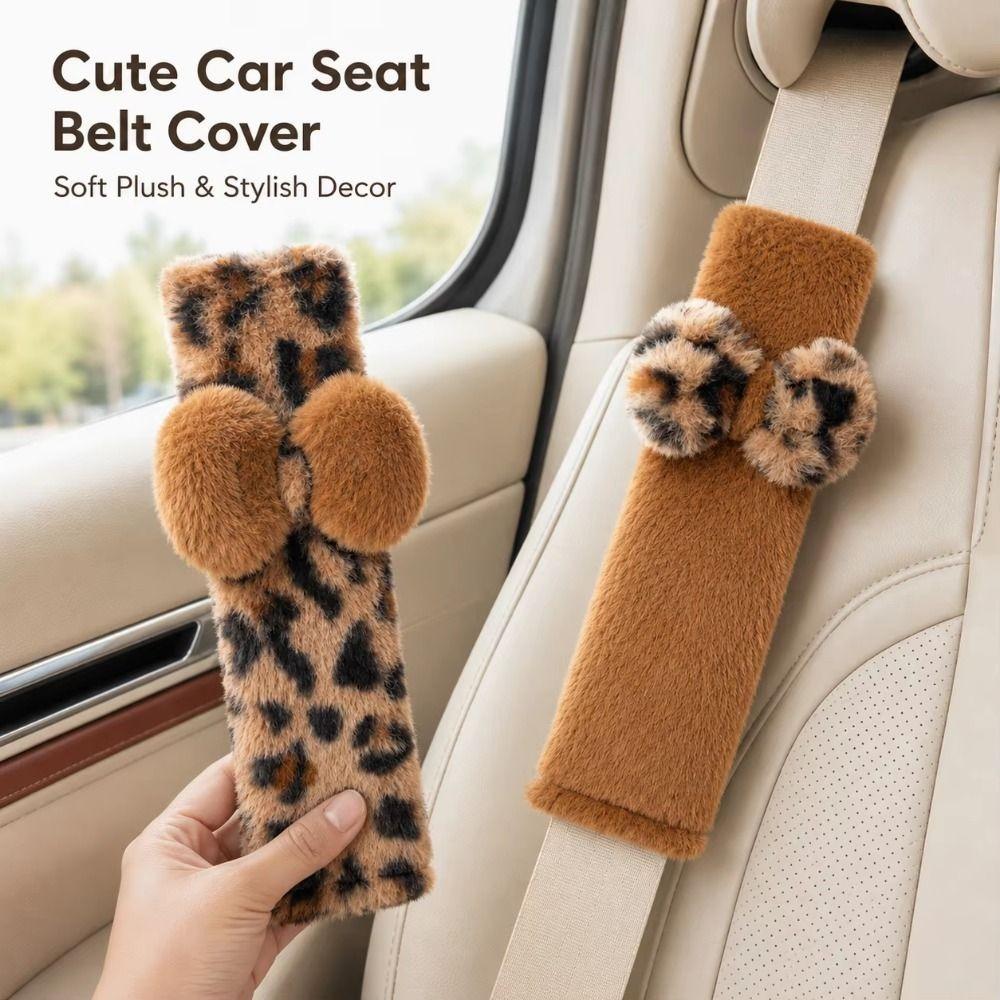 Soft Fluffy Car Seat Belt Shoulder Pads Durable Car Seat Belt Cover Seat Belt Accessories