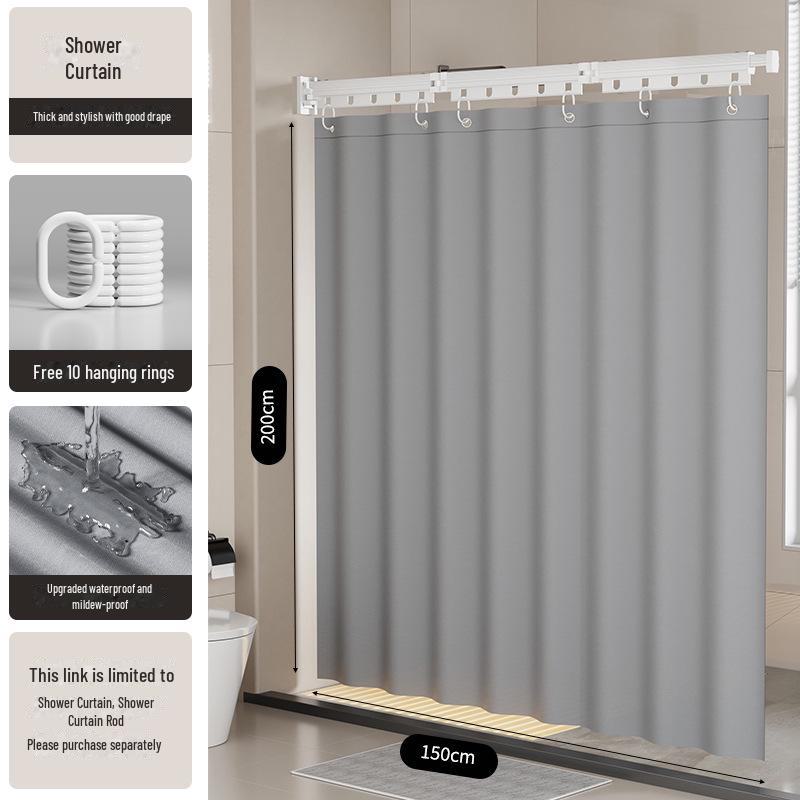 "Punch-Free Suction Cup Folding Clothes Rack - Telescopic Invisible Balcony Rod"