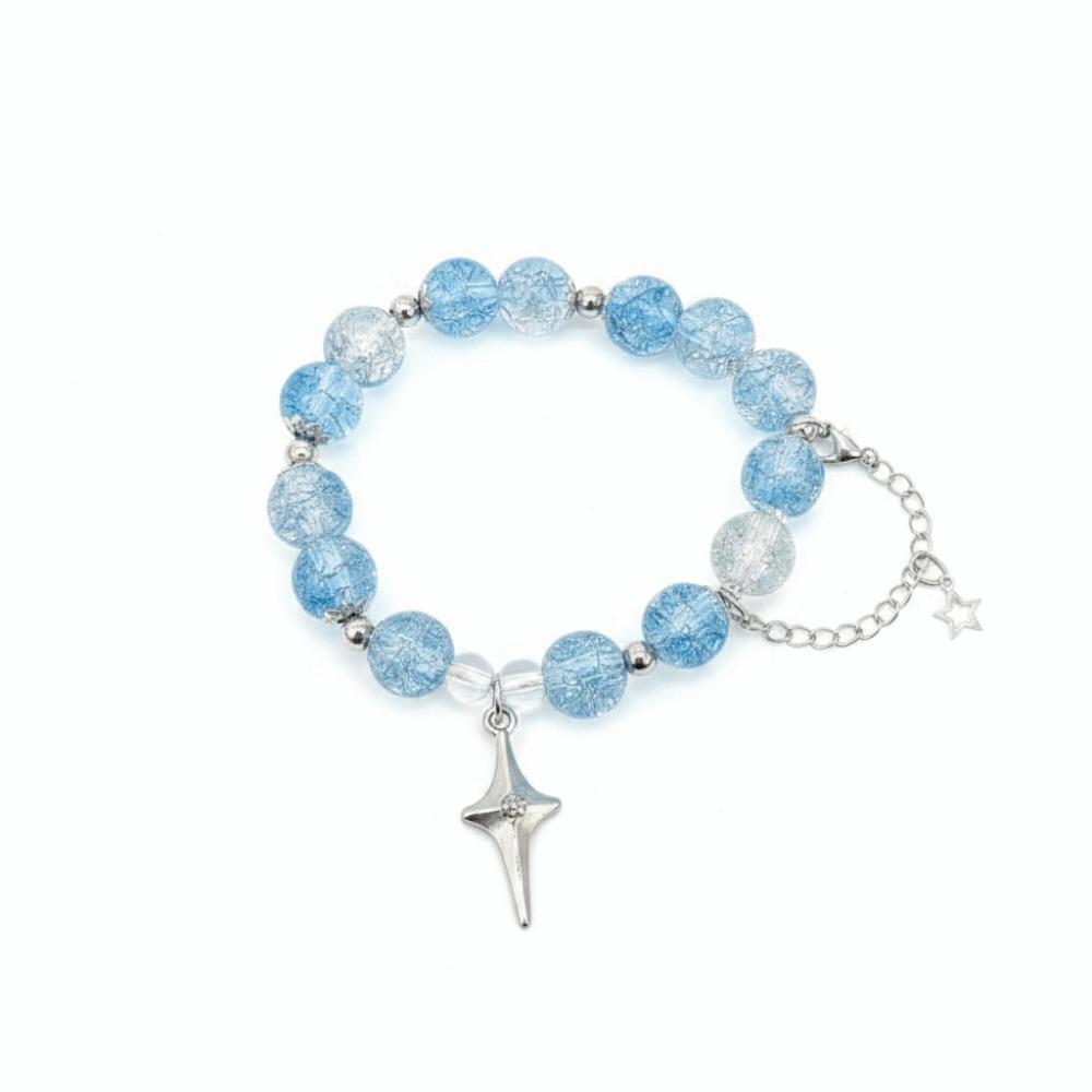 Crystal Beads Beaded Bracelet Fantasy Blue Tassel Bracelet New Star Chain Bracelet Jewelry Gifts