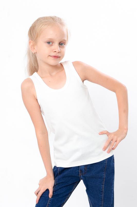 Girls’ Ribbed Cotton Tank Top – Soft & Breathable Undershirt for Everyday Comfort, Summer, 6072-008-2 HC