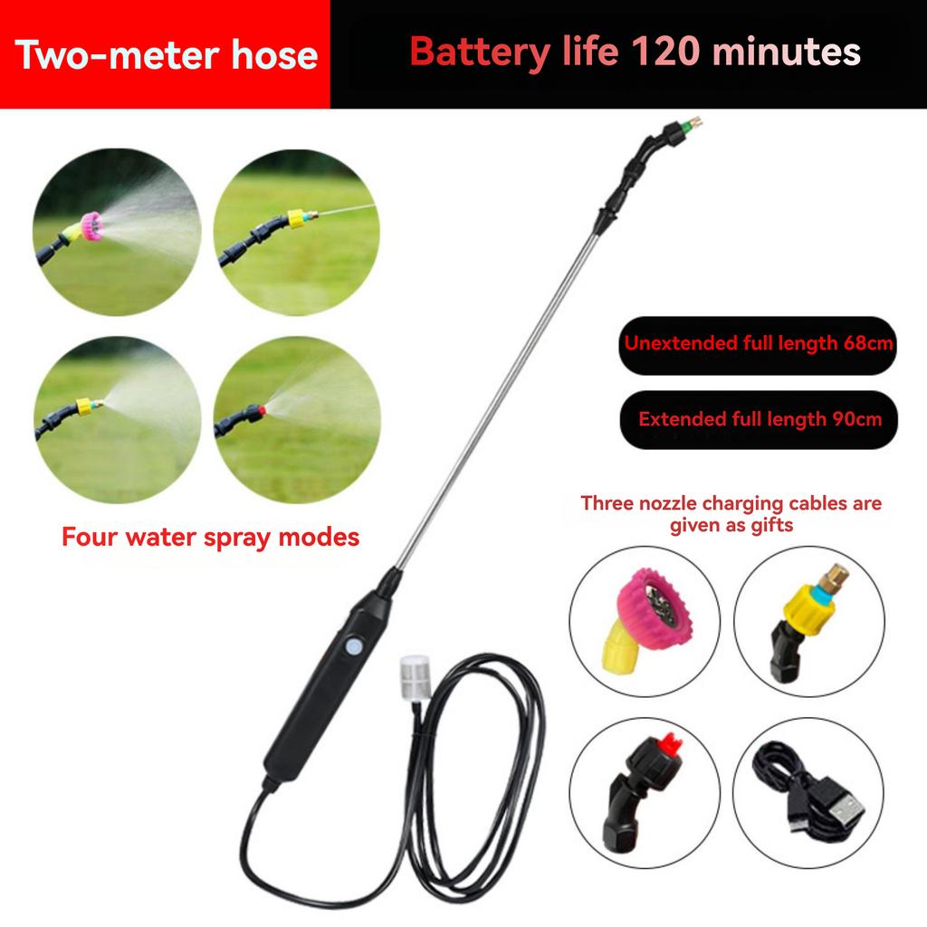 5L Electric Sprayer USB Rechargeable Electric Sprayer with 3 Atomising Nozzles and Adjustable Shoulder Strap Suitable for Lawn and Garden Watering Sp