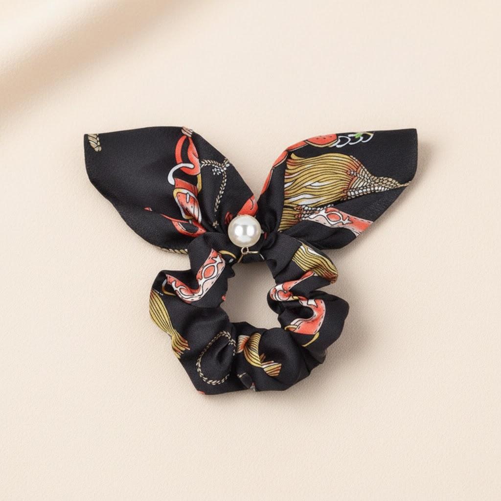 

Chiffon Bowknot Elastic Hair Bands for Women Girls Solid Color Hair Scrunchies Ponytail Holders Hair Accessories