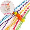 Nylon Pet Hamster Leash Adjustable Walking Leash Comfortable Pet Cage Leash Rat Mouse Hamster