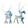 G8DA 1 Piece Holiday Decoration Reindeer Snowflake Ornament Resin Waterproof Quick Installation Festival Enhancers