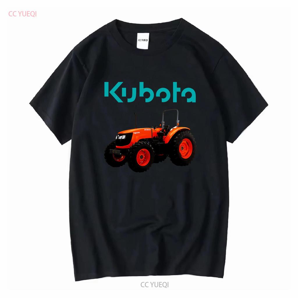 Kubota Tractor Farm Logo Mens Black T Shirt Size S To 3XL Vintage Washed Stylish Casual Designer Clothes Soft