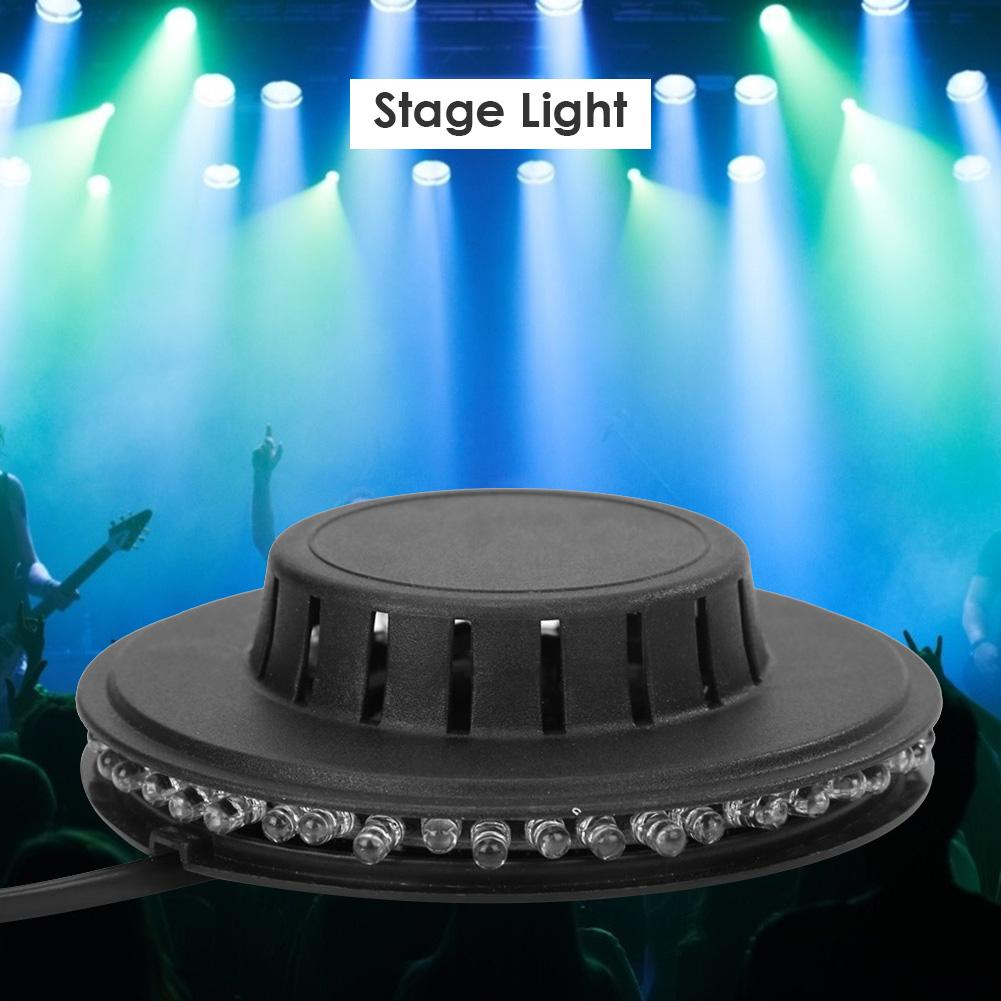 48LED Colorful Rotating Light 8W Disco Effect Lamp Voice Control Stage Flash Light for Home Wall Decor
