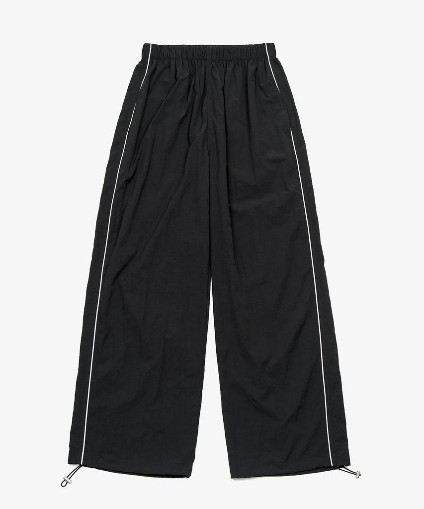 TOFFEE Piping Line Track String Pants (Black)