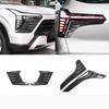 For Mitsubishi Xforce Outlander Sport 2025 2026 Exterior ABS Black Front  Bumper Fender Foglamp  Rear Fog Light  Eyebrow Cover