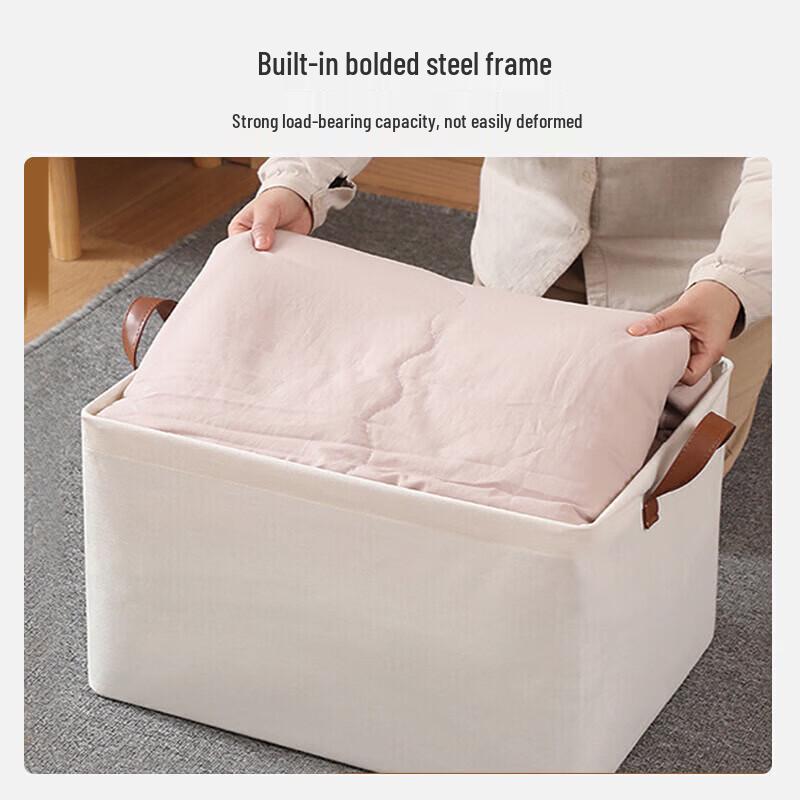Anqin Foldable Fabric Storage Baskets for Clothes & Toys (Medium, 2-Pack)
