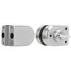 Double Door Push Sliding Access Control Office Glass Door Lock Stainless Steel Lock with 3 Keys