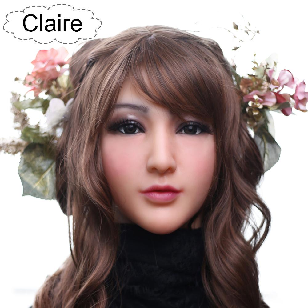 Realistic Female Mask Silicone Crossdresser Costumes Drag Queen Male to Female Crossdressing Realistic Bodysuit Skin