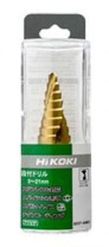 HiKOKI Stepped Drill for Drilling Various Enlarging Drilling Pilot Holes for Wood Screws Metals, Holes, Deburring, Chamfering, 0037-4481 5-21mm