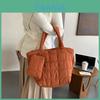 Stylish Large Capacity Quilted Tote Bag For Women Fashionable 2023 Trendy Shoulder Bag