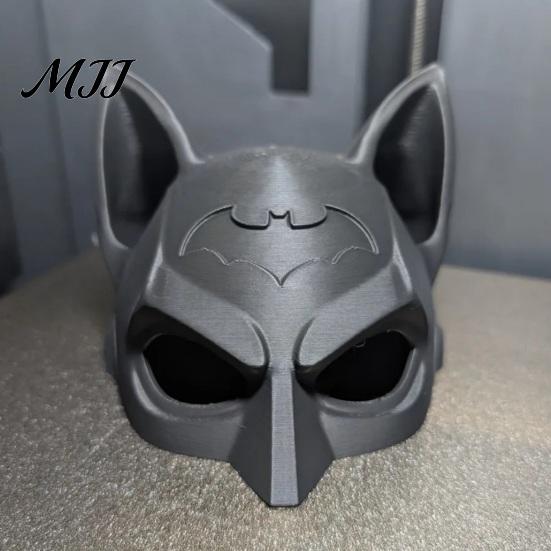 Cat Cosplay Mask Bat Reusable Lightweight PLA Kitty for Halloween Parties Fun Photo Prop Headgear