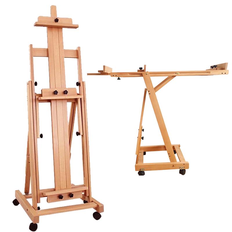 Beechwood Dual-Purpose Flat & Upright Easel with Solid Wood Drawer