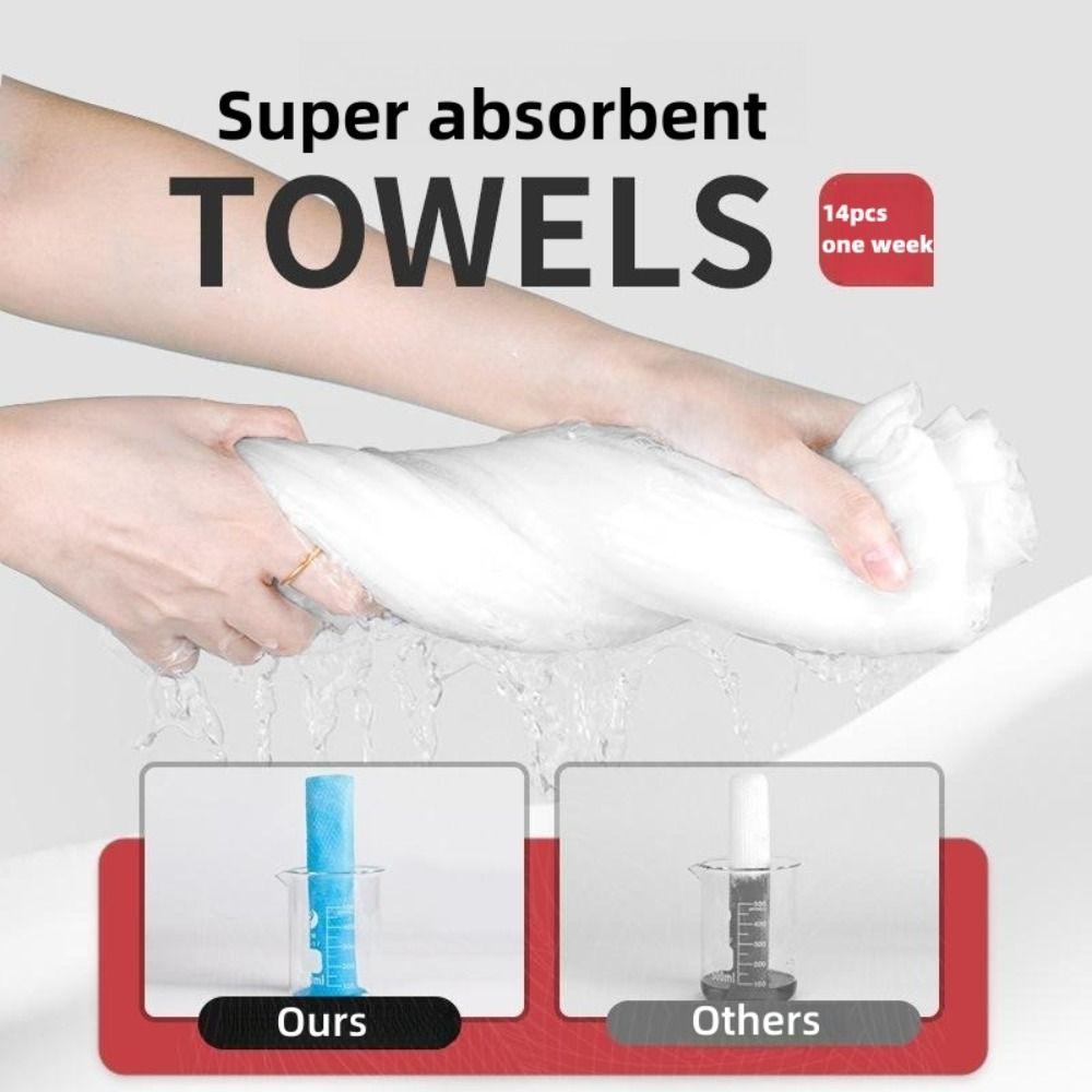 14Pcs Disposable Face Towel Quick Drying Makeup Towel Makeup Remover Compressed Towel  Men
