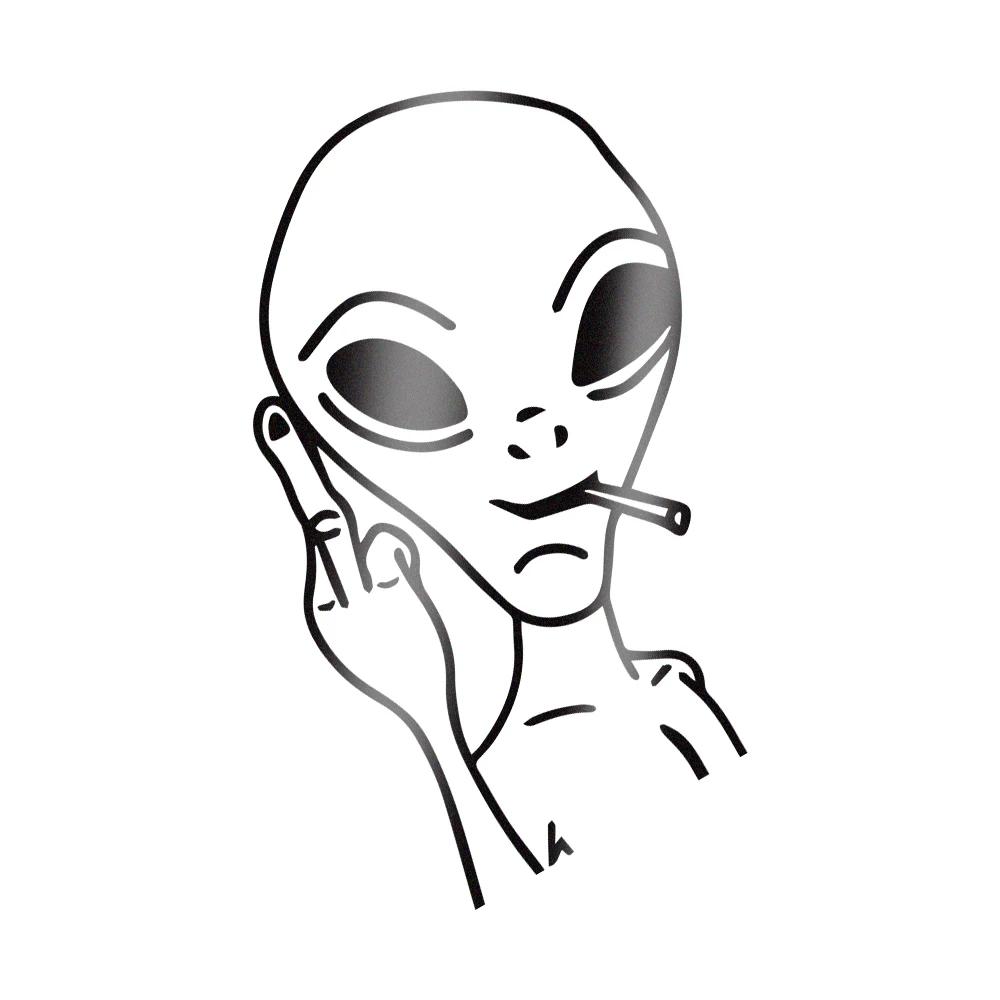 Alien Car Styling Reflective PVC Stickers Auto Whole Body Window Windshield Stickers Vehicles Motorcycle Exterior Accessories