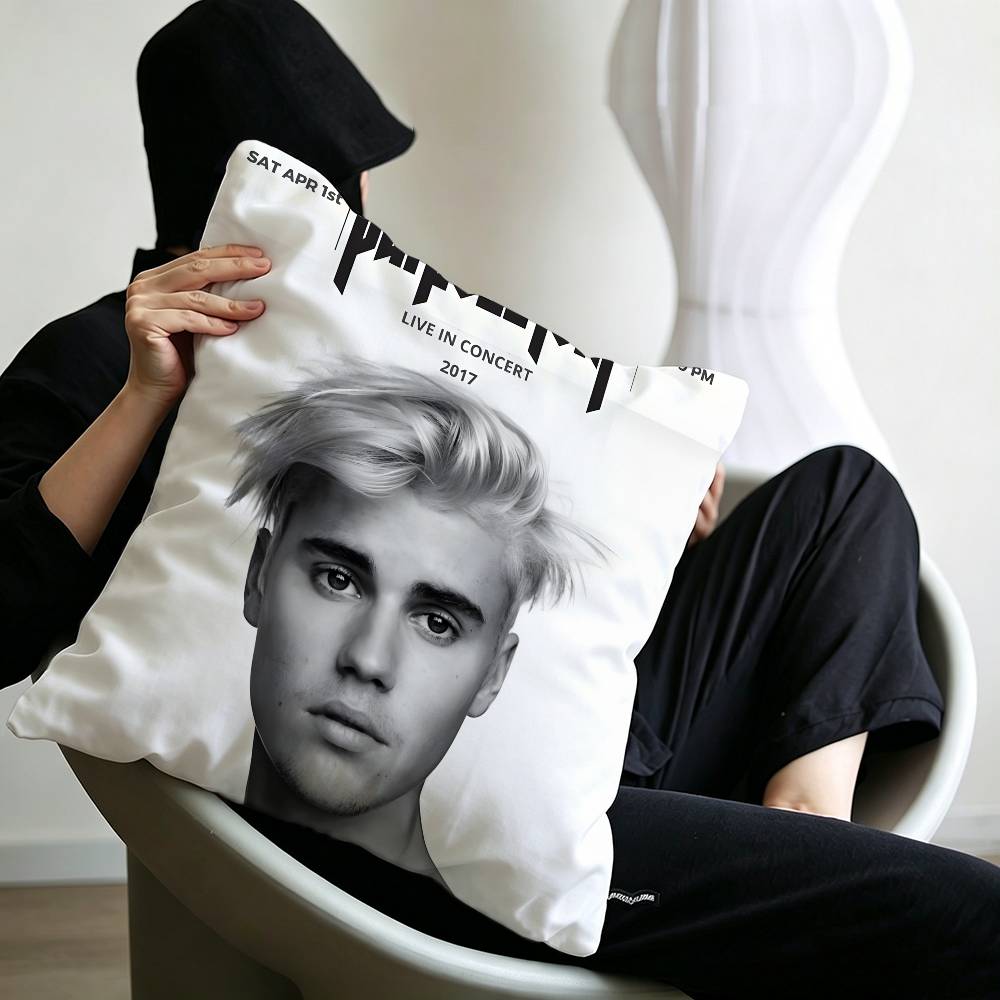 Singer J-Justin B-Bieber Pillowcase toon Gift Cushion Cover Bedroom Home Sofa Chair Seat Decor pillow case