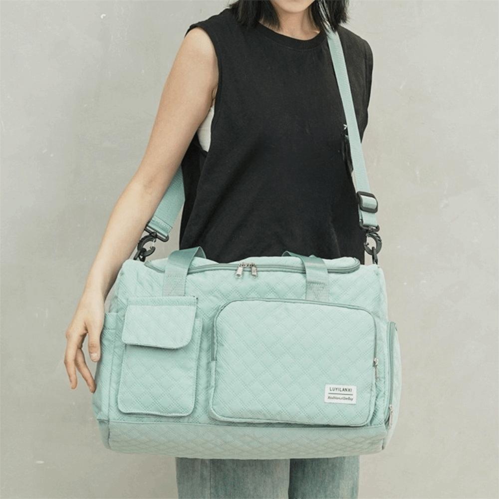 Oxford Travel Duffle Bag Quilted Sports Tote Bag Fashion Travel Handbag  Gym