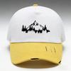 Unisex Adjustable Baseball Cap With 'Mountain' Pattern Print Design, Breathable Mesh Structure And Comfortable Fabric,Sports Hat